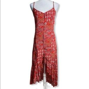 Abel the Label Lola dress, ruffle hem. Back cutout.